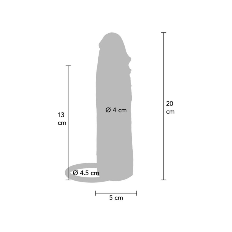 Get Real - Hydrated Skin Silicone Vibrating Penis Sleeve Caramel 20