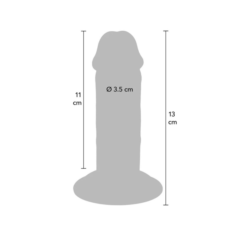 Get Real - Dildo Deluxe Dong Grueso De Doble Densidad Tpe 13 Cm |