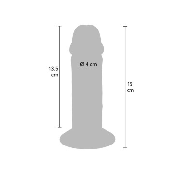 Get Real - Pénis De Luxe Épais Double Densité En Tpe 15 Cm |