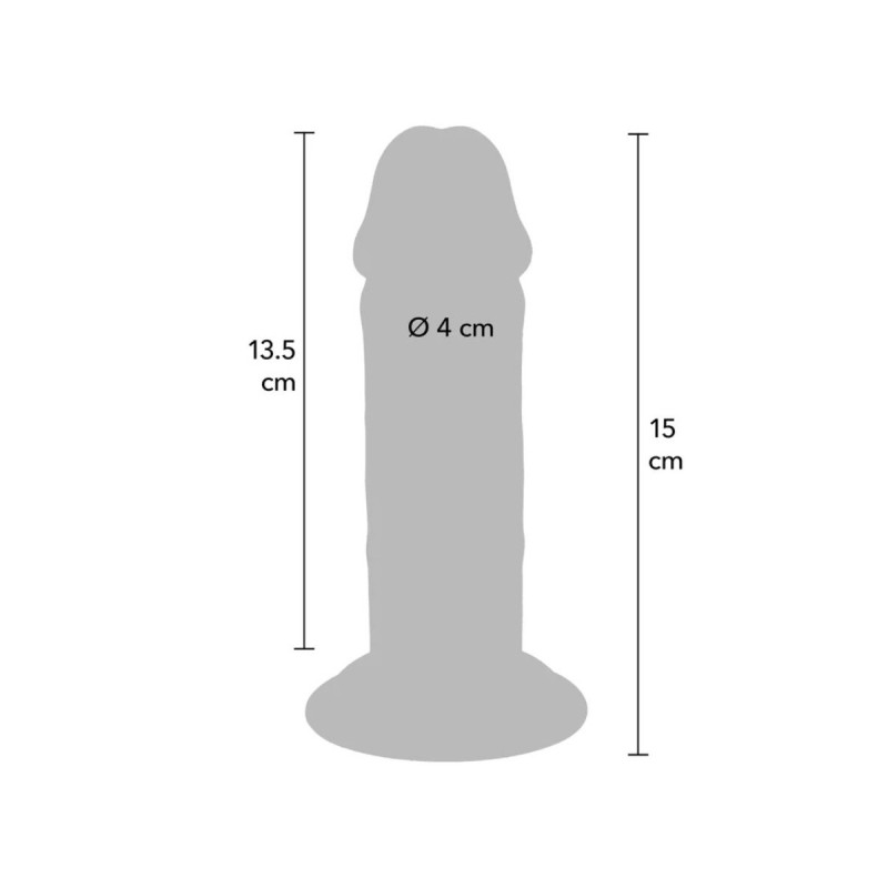 Get Real - Pénis De Luxe Épais Double Densité En Tpe 15 Cm |