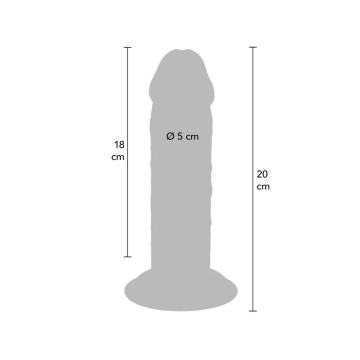 Get Real - Pénis De Luxe Épais Double Densité En Tpe 20 Cm |