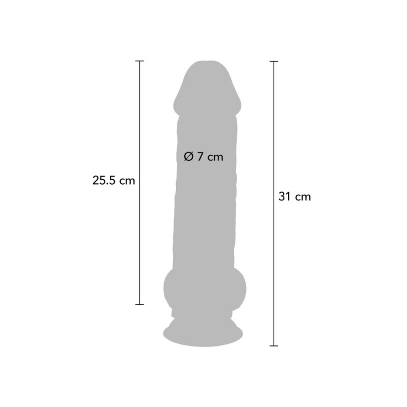 Get Real - Deluxe Realistic Penis With Testicles Extra Thick 31 Cm