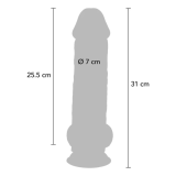 GET REAL - PENE REALISTICO DELUXE CON TESTICOLI EXTRA SPESSI 31 CM