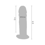 Get Real - Pénis De Luxe Épais Double Densité En Tpe 23 Cm |