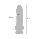 Get Real - Pénis Réaliste De Luxe Avec Testicules Extra Épais De 28