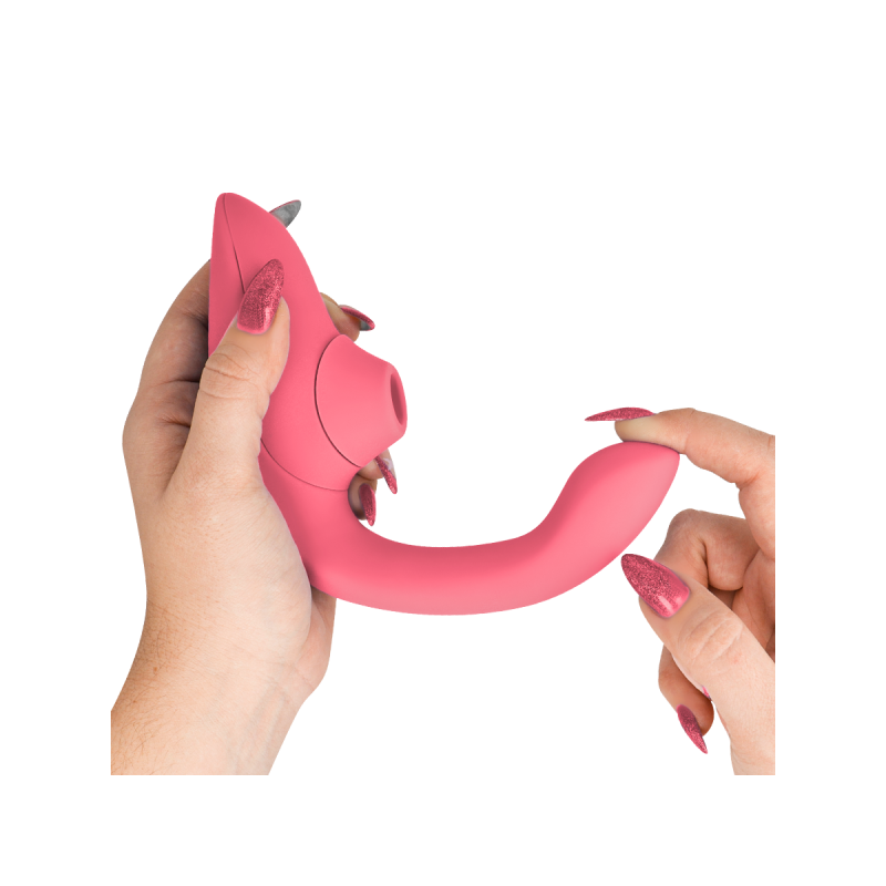 Womanizer - Vibrateur Stimulateur Blend Rabbit Rose Vibrante |