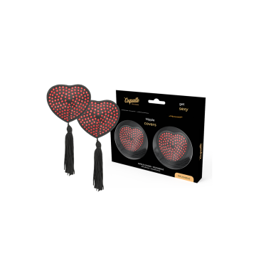 Coquette Chic Desire - Cubre Pezones Rojo / Negro | Vybes.it