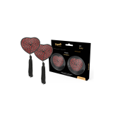 Coquette Chic Desire - Cubre Pezones Rojo / Negro | Vybes.it