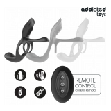 ADDICTED TOYS - DOPPIO ANELLO PER PENE CON STIMOLATORE CLITORIDEO