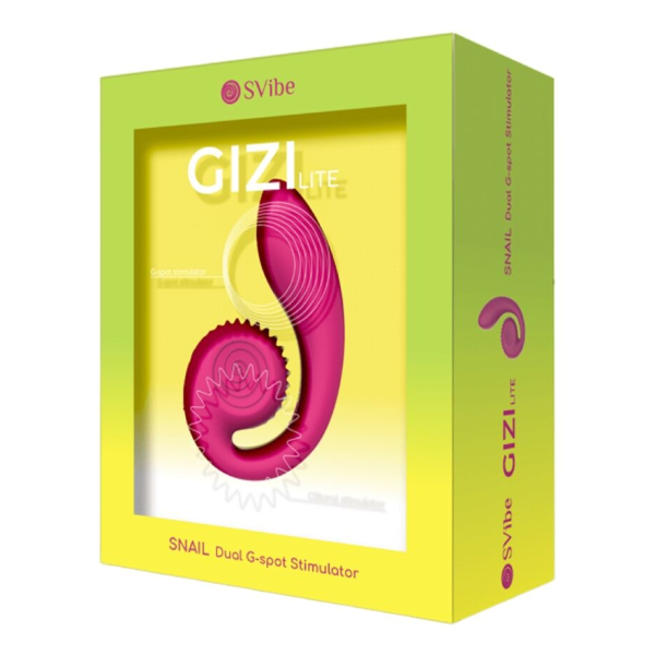 SNAIL VIBE - GIZI LITE VIBRADOR DUAL PUNTO G Y CLÍTORIS ROSA