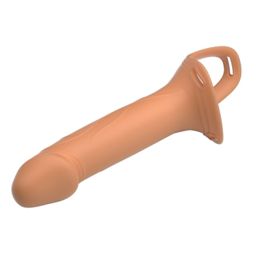 PRETTY LOVE - LANDON HARNESS BRIEFS UNIVERSAL STRAP-ON HARNESS MIT HOHEM SILIKONDILDO 16,8 CM FLEISCH