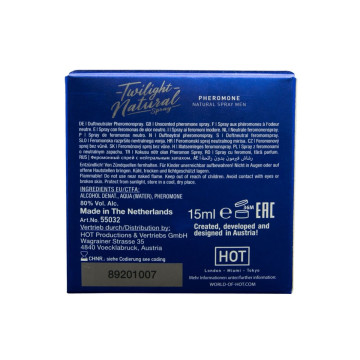 Hot - Twilight - Pheromon Natürlich Für Männer 15 Ml | Vybes.it