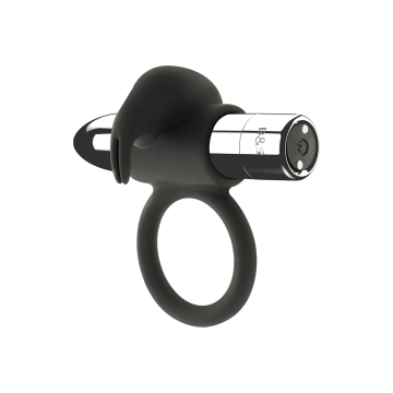 Black&Silver - Bague Rechargeable Burton 10 Modes De Vibration |