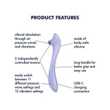 SATISFYER - EASY LOVER VIBRATOR & AIR PULSE STIMULATOR - SATISFYER AI…