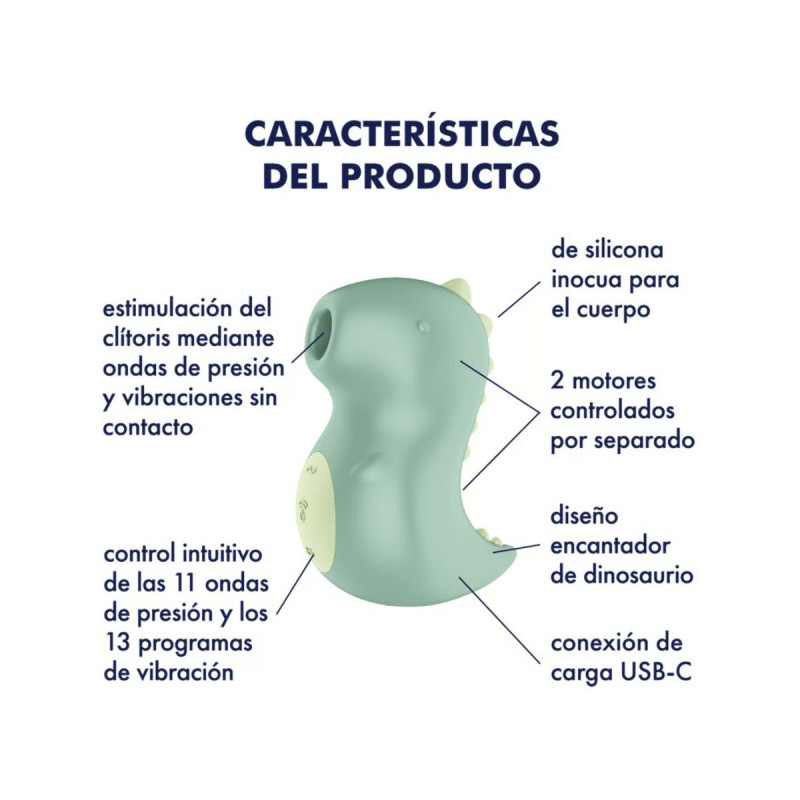 SATISFYER - DIN-OOOH VIBRADOR & ESTIMULADOR AIR PULSE - SATISFYER AIR…