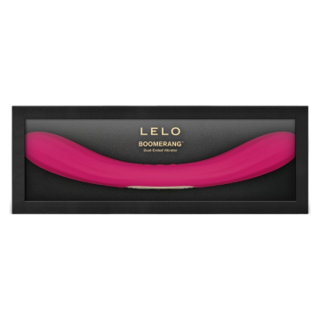 LELO - BOOMERANG VIBRATEUR À DOUBLE EXTRÉMITÉ CERISE
