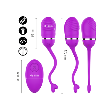 Intense - Sookie Huevo Vibrador Con Control Remoto Morado | Vybes.it