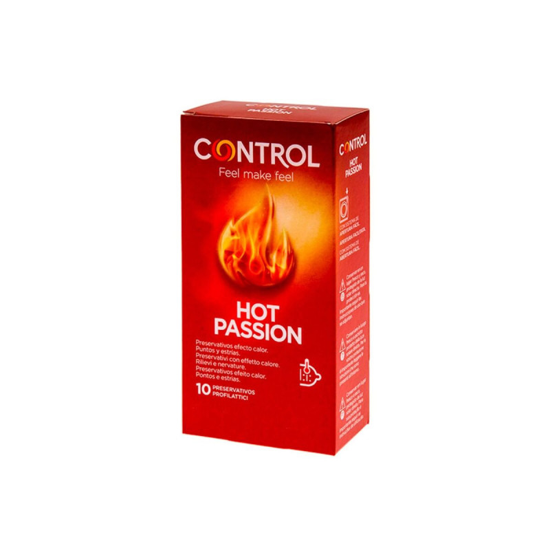 CONTROL - HOT PASSION WARMING EFFECT 10 UNITS - CONTROL CONDOMS - Col…