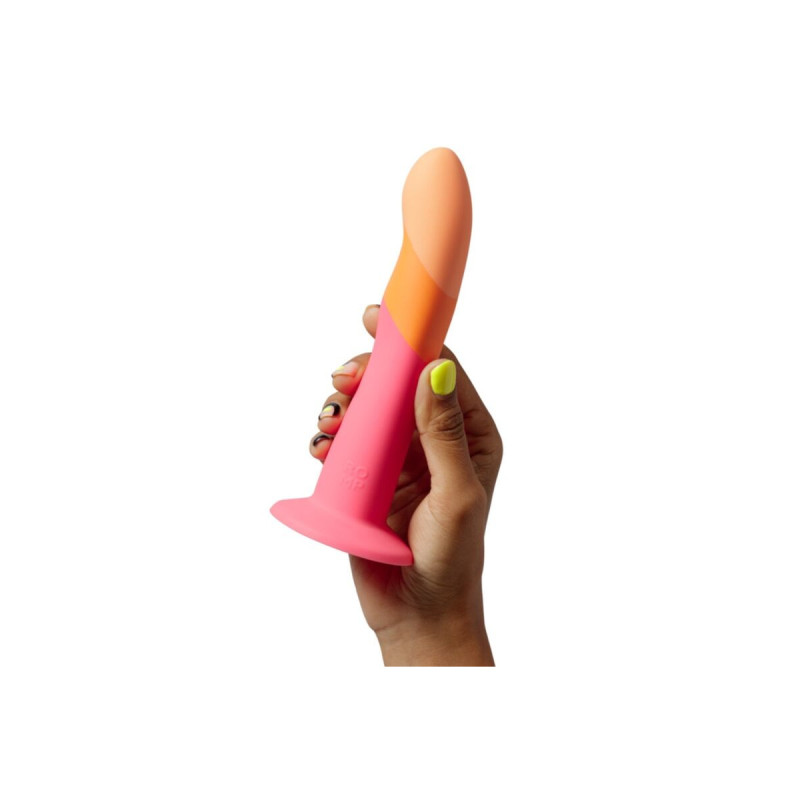 Romp - Dizi Godemichet En Silicone Avec Ventouse Tricolé 18 Cm |