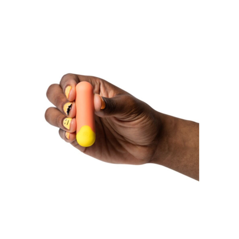 ROMP - RIOT MULTIFUNKTIONS-VIBRATIONSKUGEL ORANGE + GELB - Vibrierend…