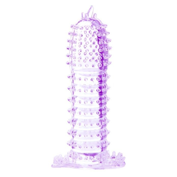 BAILE - GAINE PÉNIENNE POINTS STIMULANTS VIOLET 14 CM