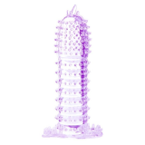 BAILE - GAINE PÉNIENNE POINTS STIMULANTS VIOLET 14 CM