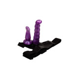 Baile - Arnés Anal Y Vaginal Femenino Lila Punto G 17 Cm | Vybes.it