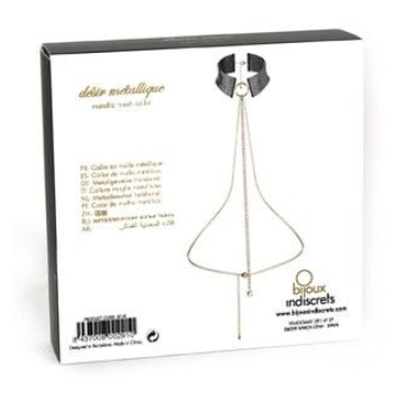 BIJOUX INDISCRETS - DÃSIR MÃTALLIQUE COLLANA METALLICA NERA