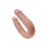King Cock - U - Shaped Medium Double Trouble Flesh 13.9 Cm |