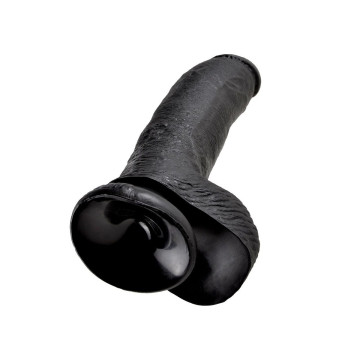 King Cock - Pene Realistico Negro 22.9 Cm | Vybes.it