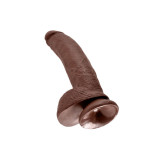 King Cock - 9 Dildo Braun Mit Eier 22.9 Cm | Vybes.it