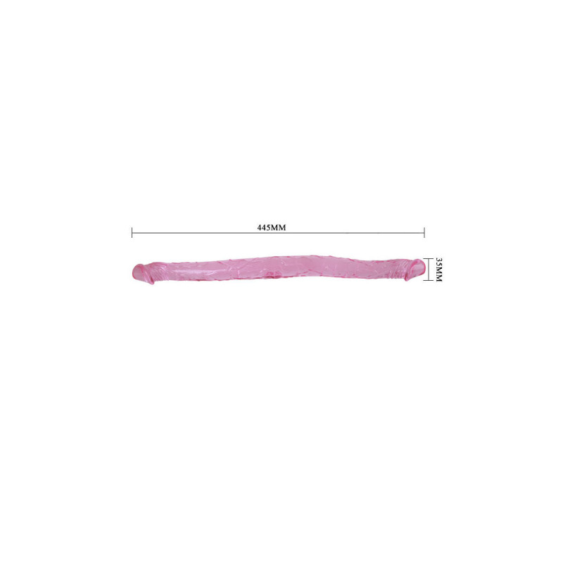 Baile - Rosa Doppeldong 44.5 Cm | Vybes.it