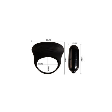 Pretty Love - Bertram Anillo Vibrador Negro | Vybes.it
