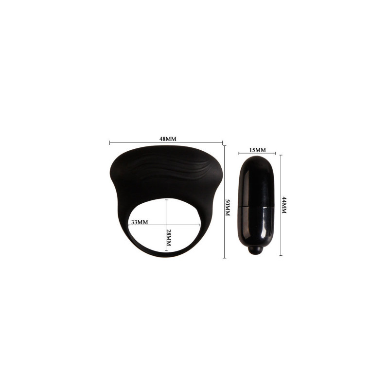 Pretty Love - Bertram Anillo Vibrador Negro | Vybes.it