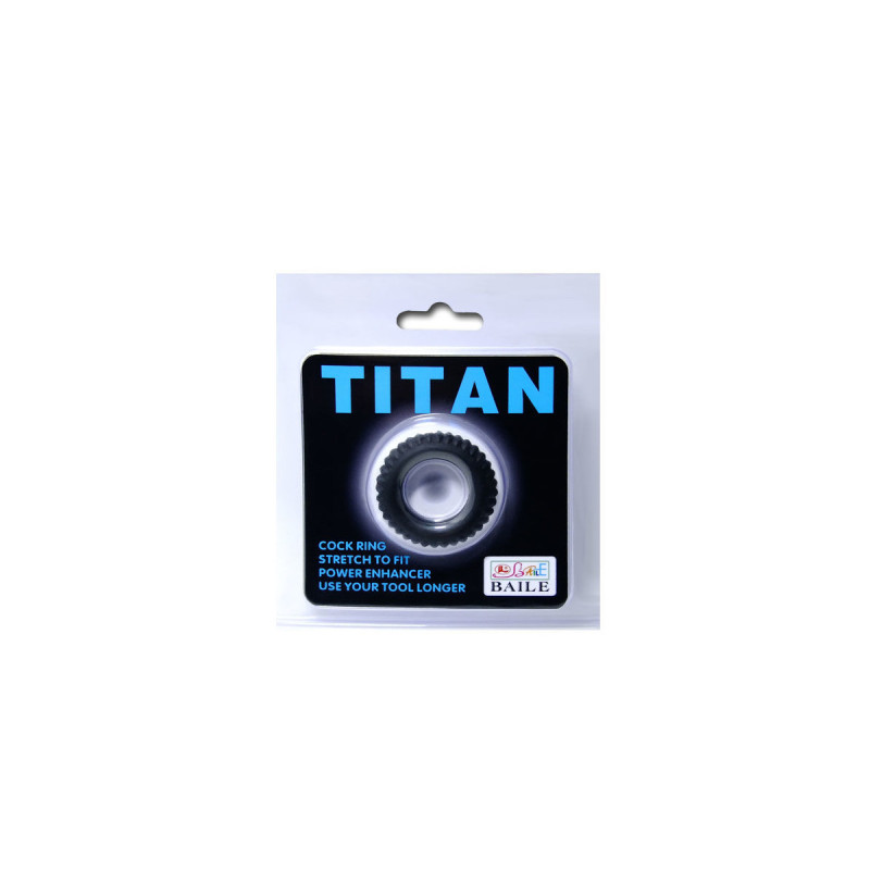 Baile - Titan Cockring Black 1.9 Cm | Vybes.it