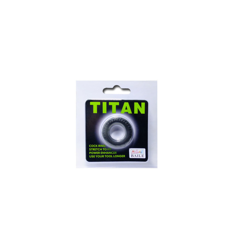 Baile - Titan Cockring Schwarz Grün 2 Cm | Vybes.it