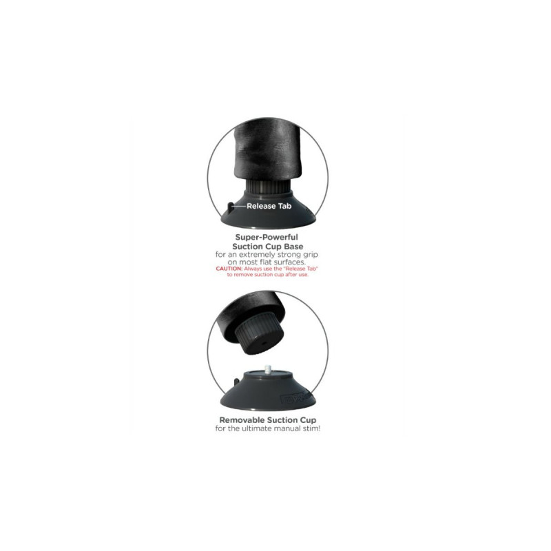 King Cock - Dildo Vibrador Con Testículos 23 Cm Negro | Vybes.it