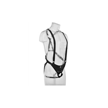 King Cock - 25,5 Cm Hollow Strap - On Suspender System Flesh |