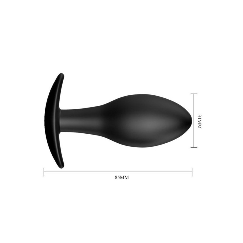 Pretty Love - Anal Plug Silikonanker 8.5 Cm Schwarz | Vybes.it