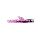Baile - Vibrador Recargable Con Rotacion Y Estimulador Throbbing