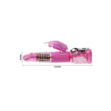 Baile - Vibrador Con Rotación Y Rabbit Multivelocidad Y