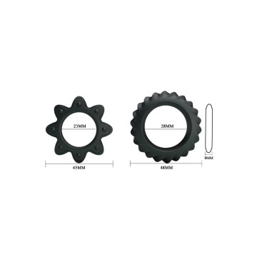 Baile - Kit 2 Anillos Silicona Ring Flowering | Vybes.it