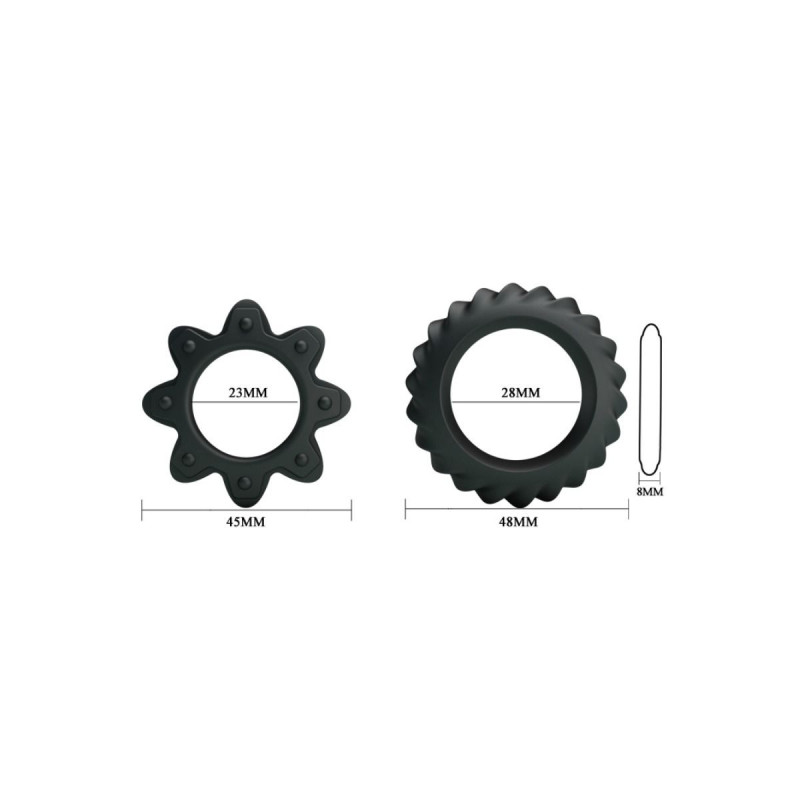 Baile - Kit 2 Ring Blühende Silikonringe | Vybes.it