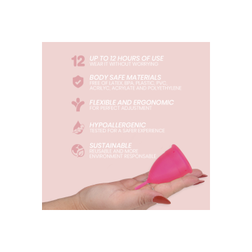INTIMICHIC - COUPE MENSTRUELLE EN SILICONE MÉDICALE - TAILLE L - Coup…
