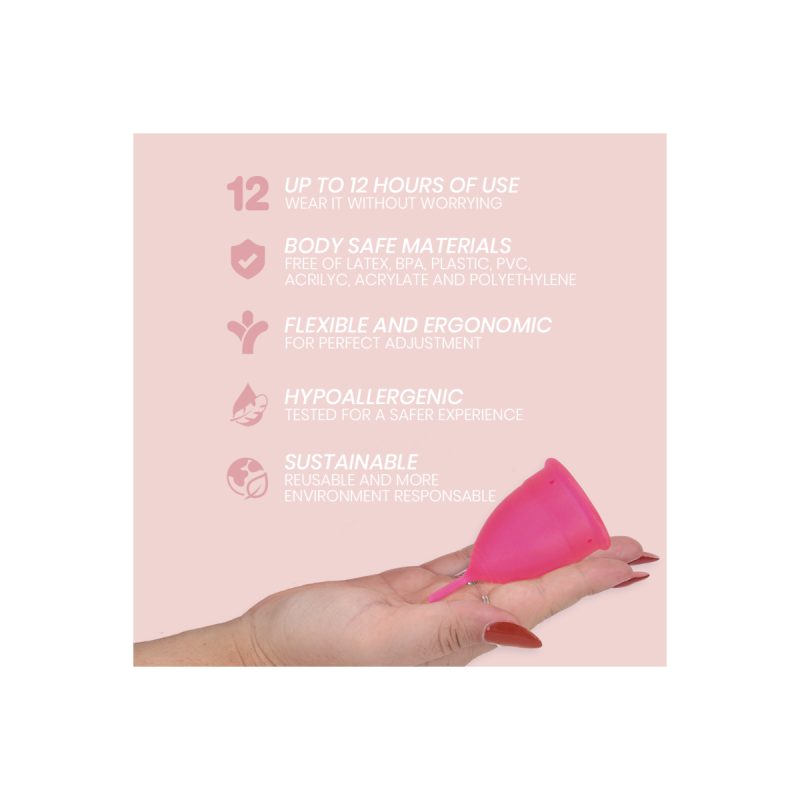 INTIMICHIC - MENSTRUAL CUP MEDICAL GRADE SILICONE - SIZE L