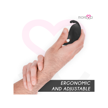 Moressa - Brad Premium Silicone Recargable Negro | Vybes.it