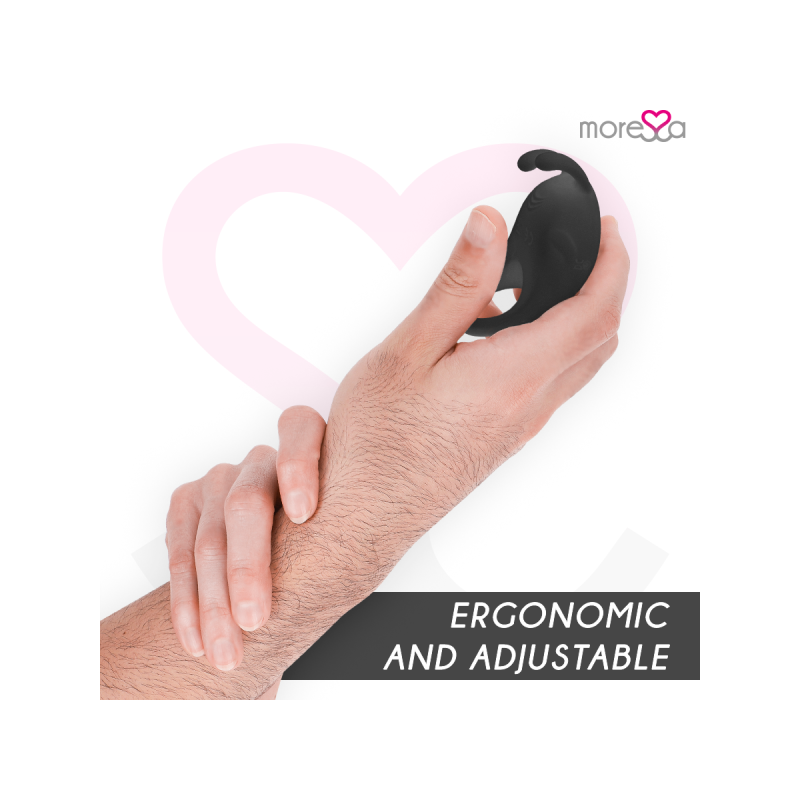Moressa - Brad Premium Silicone Recargable Negro | Vybes.it