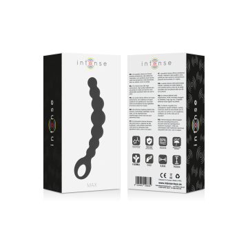 INTENSE - ANAL BEADS MAX BLACK - INTENSE ANAL TOYS | Vybes.it
