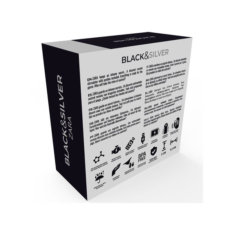 Black&Silver - Stimolatore Telecomando Zara Con Slip In Omaggio |
