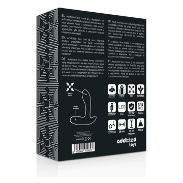 ADDICTED TOYS - MASSAGGIATORE ANALE VIBRAZIONE NERA